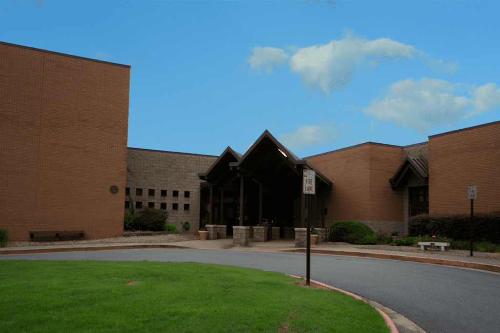 Hightower Trail Middle School Main Academic Entrance.